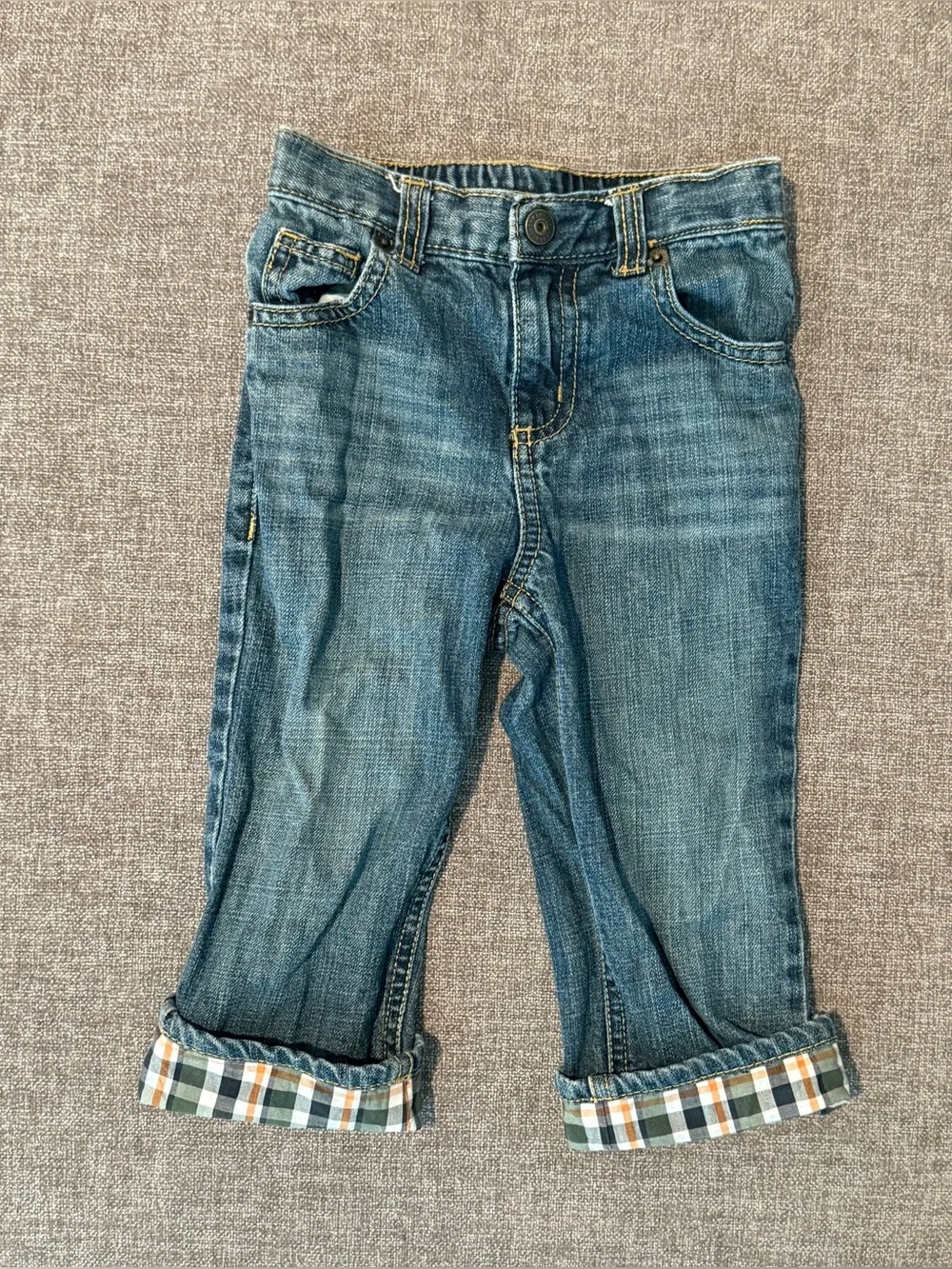 Gymboree Kids Blue Denim Cuffed Jeans 18-24m